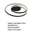 Luces de techo modernas para sala de estar, dormitorio, sala de estudio, comedor, lámpara de techo montada en superficie de color blanco/negro/dorado