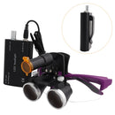 Zahnlupen Lupe Labor Medizinische Vergrößerung Fernglas 2,5 / 3,5 x 420 Scheinwerfer Scheinwerfer 5 W Stofftasche