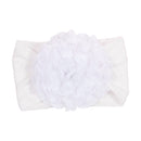 Nishine Weiches Stretch-Satin-Rosen-Blumen-Baby-Stirnband, Neugeborene, Knoten, breite Nylon-Kopftücher, Turban, Mädchen, Kopfbedeckung, Kinder-Foto-Requisiten