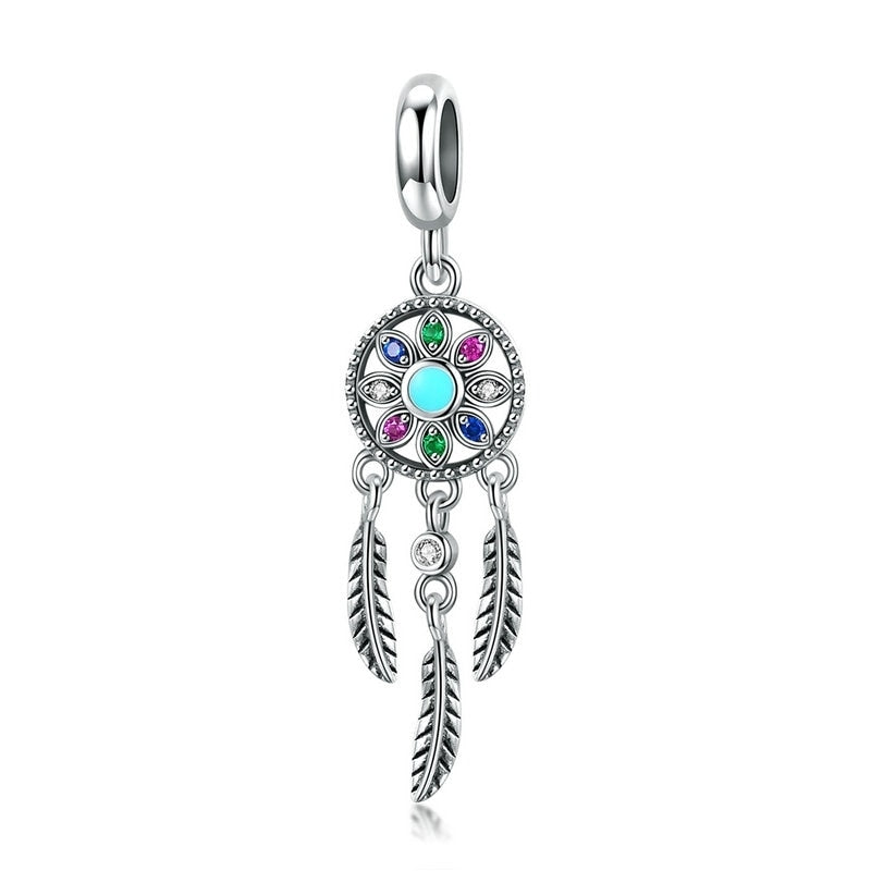 Bamoer, amuleto de Animal de Color plateado, pulsera o collar, accesorios, fabricación de joyas de cuentas, regalo de joyería fina