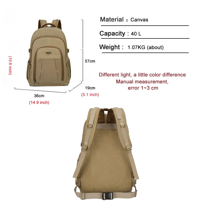 Laptop Canvas Backpack Men&