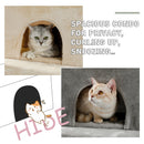 Kratzbaum-Kratzbaum, Sisalpfosten, mehrstufiger Haustier-Kletterbaum mit Hängemattenbett, Katzenleiter, extra große Sitzstange mit Spielzeugball