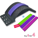 Camilla masajeadora de espalda, soporte para columna vertebral, alivio del dolor, quiropráctica, alivio Lumbar, camilla de espalda, equipo de masaje de Fitness