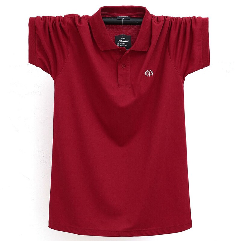 Polo de gran tamaño 5XL 6XL para hombre, novedad de verano 2021, Polo de algodón 95%, camisetas holgadas informales para hombre, Polo transpirable de talla grande de alta calidad