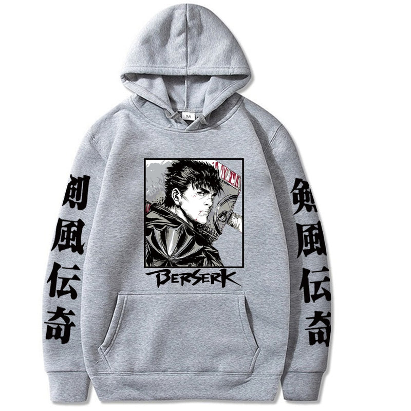 Hot Anine Berserk Hoodie Loose Casual Hip Hop Hombre y mujer Paños