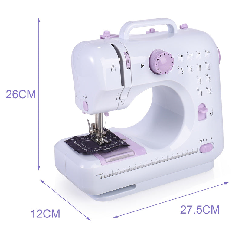 Fanghua, máquina de coser genuina 505A, Mini máquina de coser para el hogar, prensatelas eléctrico multifunción portátil para el hogar