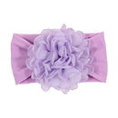 Nishine Weiches Stretch-Satin-Rosen-Blumen-Baby-Stirnband, Neugeborene, Knoten, breite Nylon-Kopftücher, Turban, Mädchen, Kopfbedeckung, Kinder-Foto-Requisiten
