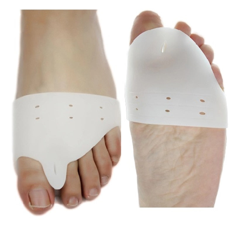 Almohadillas de silicona para el antepié, almohadillas para aliviar el dolor, separador de dedos, plantillas de Gel suave, Protector para dedos de los pies, almohadillas para tacones altos para el cuidado de los pies