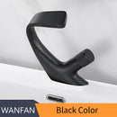 Waschtischarmaturen mattschwarz moderne Badezimmer-Mischbatterie Messing Waschtischarmatur Einhand-Einloch-eleganter Kran 855818