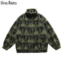 Una Reta M-XXL Winter Herren Mantel Neue Lässige Lammwolle Parka Mantel Streetwear Lose Herren Kleidung Korn Fleece Herren Jacke Mantel