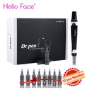 Professionelles Mesoterapia-Kit Elektrischer Dr. Pen Ultima A7 mit 12-teiliger Nadelkartusche Microneedle Pen Beauty Machine für Liebhaber
