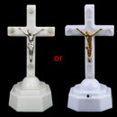 LED-Licht Christus Jesus Lcon Cross Home Church Pray Ornaments Church Souvenirs 11UA