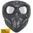 Outdoor Airsoft Schutzmaske Militärische Taktische Paintball Vollgesichtsmaske CS Jagd Schießen Sport Halloween Schädel Masken