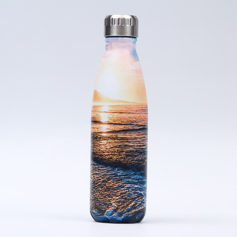 LOGO Custom Edelstahlflasche für Wasser Thermoskanne vakuumisolierte Tasse doppelwandige Reise Trinkgefäße Sportflasche