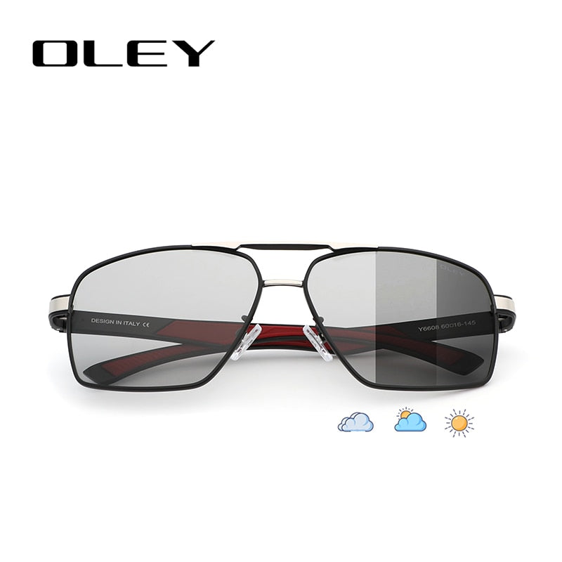 OLEY Brand Design Classic Pilot Polarized Sunglasses Men&