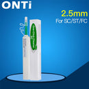ONTi One-Click Cleaner Glasfaser-Reinigungsstift reinigt 2,5-mm-SC-FC-ST- und 1,25-mm-LC-MU-Steckverbinder über 800 Mal