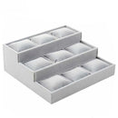 Armband-Tablett 4 Gitter Schmuck-Display-Box Schmuck-Kissen-Display Requisite Uhren Armband-Schaukasten Uhren-Tablett