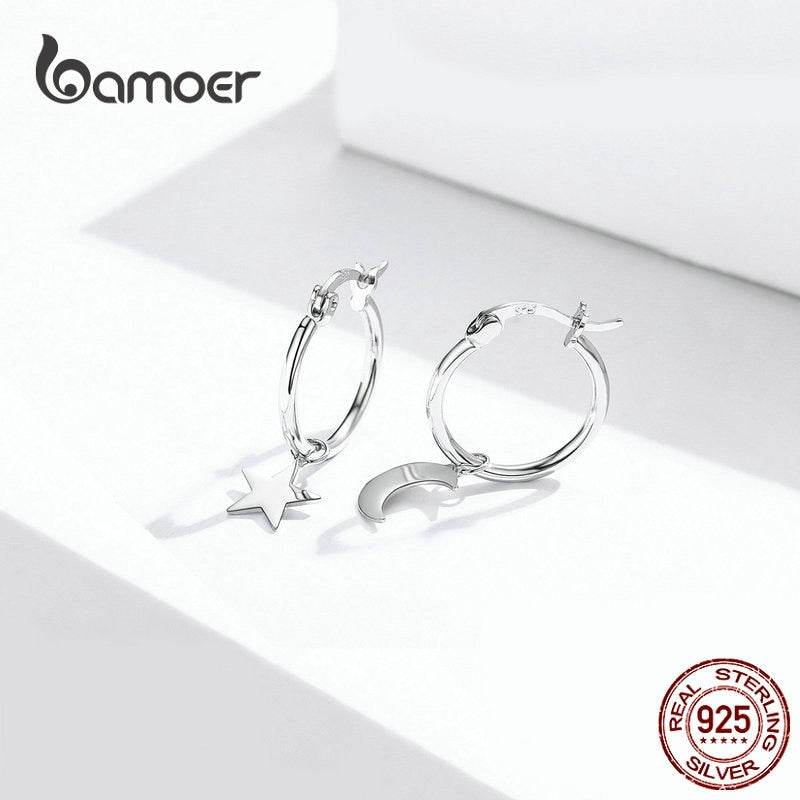 bamoer 925 Sterling Silver Jewelry Dazzling Puppy Stud Earrings for Women Girls Gift Statement Jewelry earring SCE681