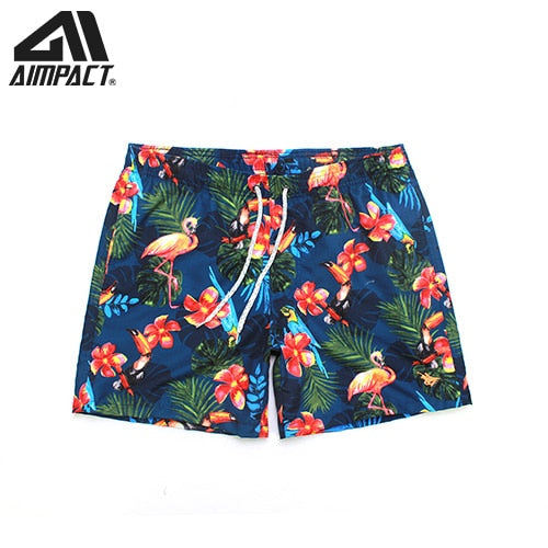 Tropischer Sommerurlaub Strand Schwimmen Kurze Badehose Schnelltrocknend Herren Schwimmen Strand Surf Shorts Lässige Mode Männliche Hybird Shorts