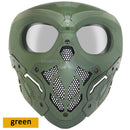 Outdoor Airsoft Schutzmaske Militärische Taktische Paintball Vollgesichtsmaske CS Jagd Schießen Sport Halloween Schädel Masken