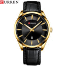 CURREN Quarzuhren für Herren Lederband Herren Armbanduhren Top Luxusmarke Business Herren Uhr 45mm Reloj Hombres