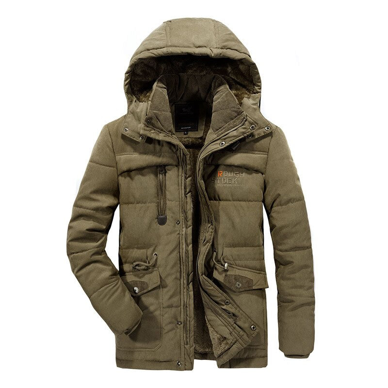 Neue Mode Herren Winterjacke Männer Dicke Lässige Outwear Jacken Herren Winddichte Parkas Plus Größe 6XL 7XL 8XL Samt Warmer Mantel