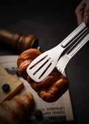 Stainless Steel Food Tongs Kitchen Utensils Buffet Cooking Tool Anti Heat Bread Clip Pastry Clamp Utensil Tongs