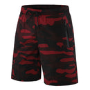 Herren-Shorts Fitness-Shorts Laufsport Herren-Fitness-Shorts Camouflage Sport-Shorts mit Reißverschlusstasche