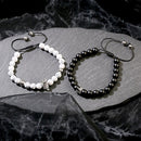 Mode-Türkis-Korn-Yoga-Armband-klassische silberne Farbe CZ-Kronen-Liebhaber-Entfernungs-Paar-Armband-Freundschaftsschmuck