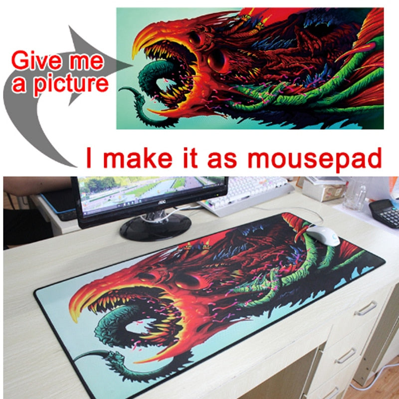 XGZ Anime-Mauspad Gaming-Mauspad Großes Cartoon-Anime-Gummi-Mauspad Tastaturmatte Tischset PC-Mauspads mit Sperrkante