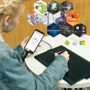 GAOMON M10K PRO 10 x 6,25 Zoll Art Digital Graphic Tablet zum Zeichnen unterstützt Neigungs- und Radialfunktion mit 10 Tastenkombinationen