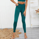 Trainingshose Gym Nahtlose Leggings Sport Damen Fitness Yogahose Hohe Taille Kompressionshose Sport Yoga Leggings Sportbekleidung