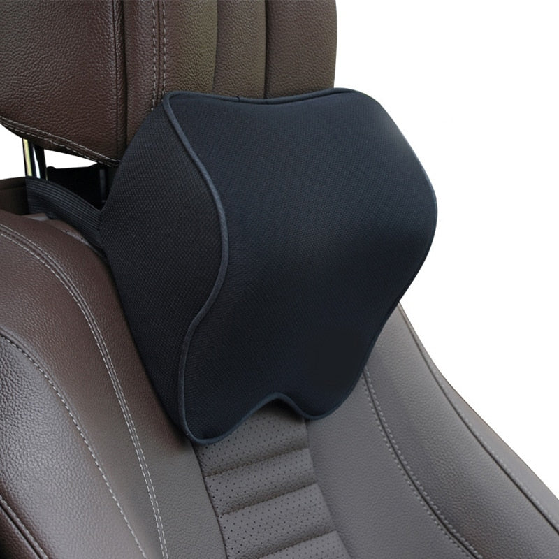 Car Headrest Pillow Neck Memory Cotton Breathable Auto Car Neck Rest Headrest Cushion Pillow Car Interior Accessories