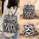 Retro Large Backpack Women PU Leather Rucksack Women&
