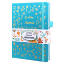 BUKE Dotted Journal Dot Grid Notebook Sketcbook - PU Leather, 160gsm Thick Paper, Inner Pocket, Elastic Closure, Pen Holder
