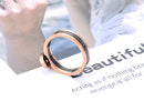 JeeMango Schwarz Acryl Liebe Römische Ziffern Trauringe Für Frauen Rose Gold Titan Edelstahl Ring Schmuck JR19060