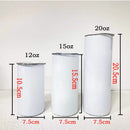 20 Unzen/15 Unzen Sublimation Straight Skinny Tumbler Blank Edelstahl Tumbler DIY Cups Vakuumisolierte Auto Kaffeetassen Geschenk