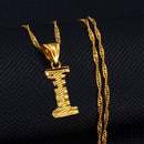 Anniyo AZ Kleinbuchstaben Halsketten Frauen/Mädchen Goldfarbe Anfangsanhänger Dünne Kette Englischer Buchstabe Schmuck Alphabet Geschenk