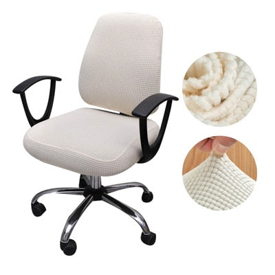 Thicken Solid Office Computer Chair Cover Spandex Split Seat Cover Universal Office Anti-dust Armchair Cover