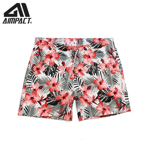 Tropischer Sommerurlaub Strand Schwimmen Kurze Badehose Schnelltrocknend Herren Schwimmen Strand Surf Shorts Lässige Mode Männliche Hybird Shorts