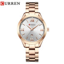 CURREN Uhr Frauen Top Marke Quarz Weibliche Armband Uhren Edelstahl Armbanduhr Für Damen Reloj Mujer Geschenk Rose Gold