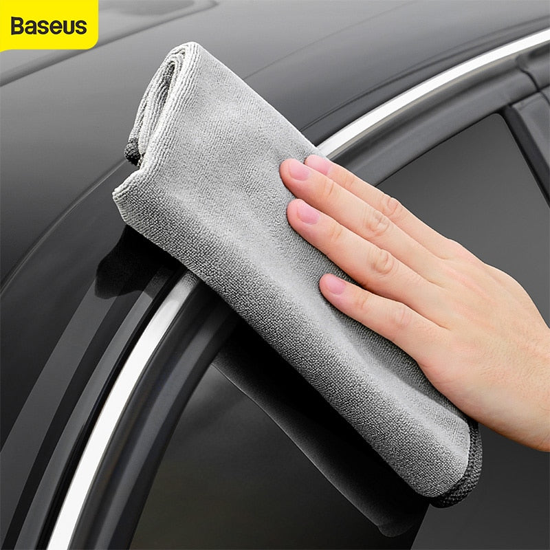 Baseus Car Washing Towels Microfiber Auto Cleaning Drying Cloth Hemming Car Care Detailing Car Wash Accessories Car Wash Towel