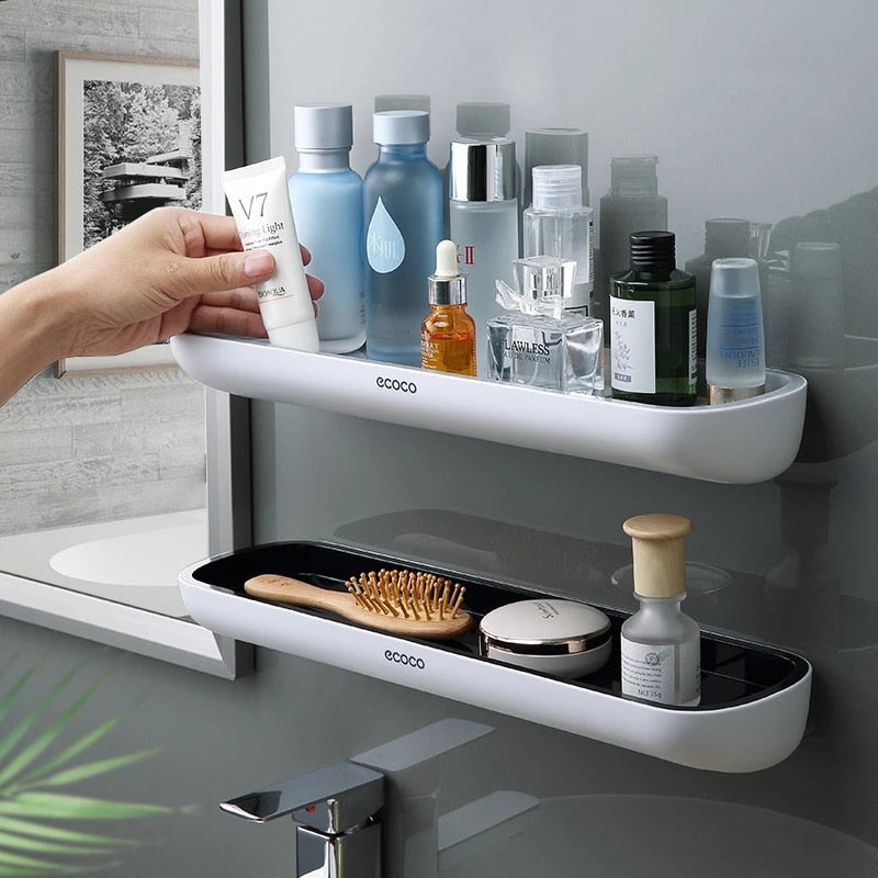 Estante organizador de baño sin perforaciones, estante de almacenamiento para ducha y champú, toallero de cocina para baño, artículos para el hogar, accesorios de baño