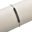 Fashion Customized Words Bar Chain Armband für Männer Edelstahl verstellbare Gravur Name Armreif Party Schmuck