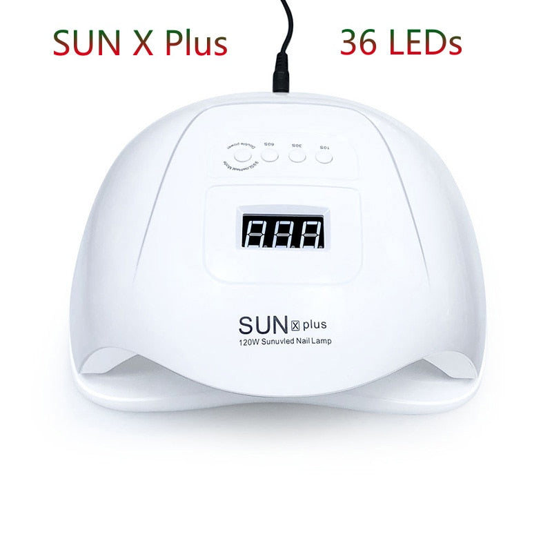 SUN X Plus UV-LED-Nagellampe, elektrischer Nageltrockner, 36 LEDs, schnell trocknend, alle Nagelgel-Nagellacke, Bewegungssensor, Maniküre, Nagelstudio