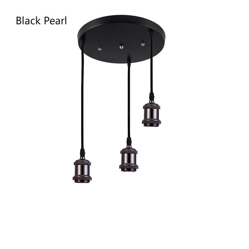 Retro Industrial Loft LED Bar Pendent Lamp E27 Socket Pendant lights Aluminum Dining Room Pendent Lights Kitchen Hanging Lamps