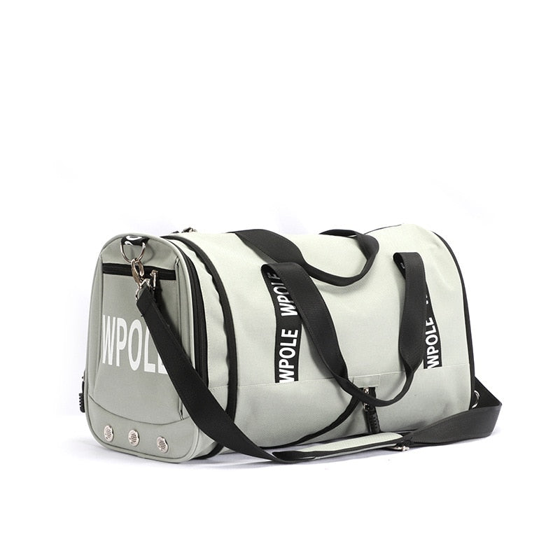 ROEGADYN large Capacity Chest Bag Folding Gym Bag Men Fitness Bag For Gym Men Waterproof Sport Bag Men Gym Bag  Shoe Compartment