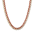 Hip Hop Iced Out Miami Zircon 15MM Bling Cuban Full Pave Strass Herren Halskette Silber Farbe Halsketten für Herren Schmuck