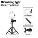 LED Ringlicht 16/20/26cm 5600K dimmbare Selfie Ringlampe mit Stativ Telefonhalter USB Stecker Fotostudio Fotografie Beleuchtung