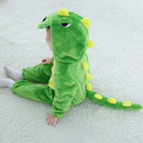 Umorden Baby Dinosaurier Kigurumi Grün Cartoon Tier Kostüm Säugling Kleinkind Kind Bodysuit Jumpsuit Onesie Flanell Bequem